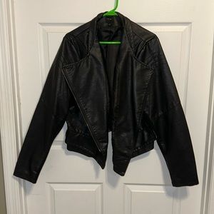 Lane Bryant Faux Leather Moto Jacket
